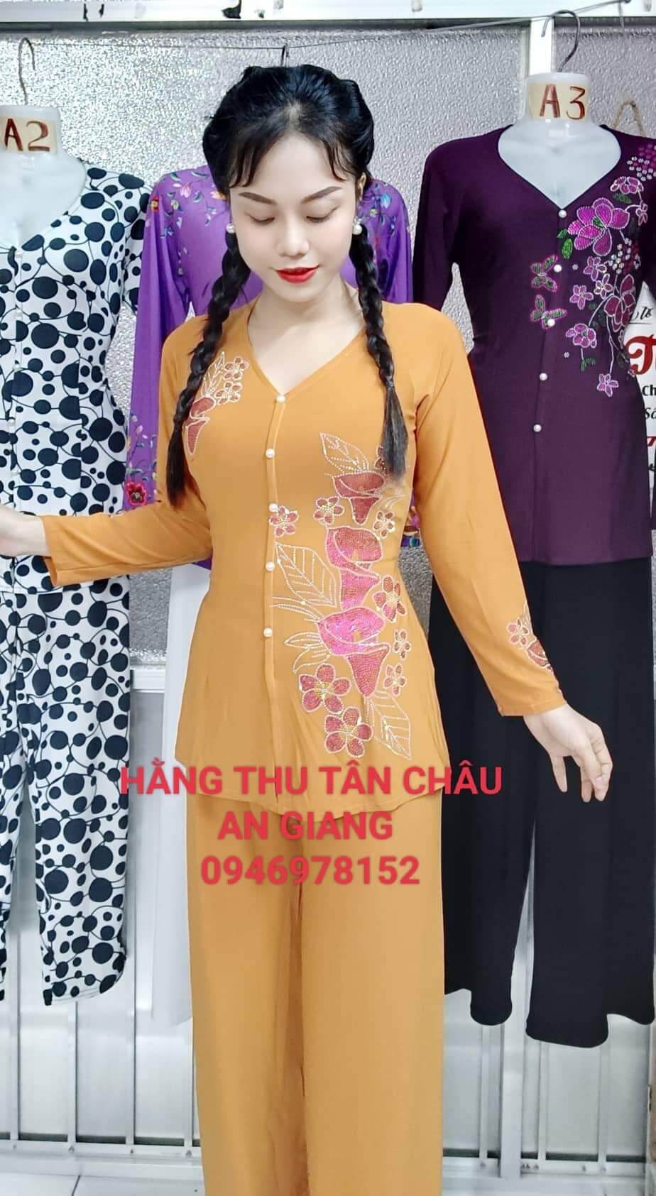 BỘ BÀ BA ĐÁ HOA BƯỚM CÙNG MÀU ỐNG RỘNG