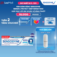 Kem đánh răng SENSODYNE Repair & Protect Deep Repair 100g giúp phục hồi sâu và bảo vệ răng ê buốt