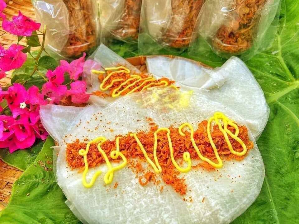 Bánh tráng phơi sương tép hành phi bơ 1 set