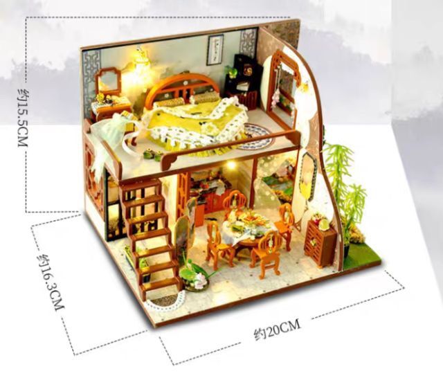 Mô hình nhà búp bê diy house -TD13