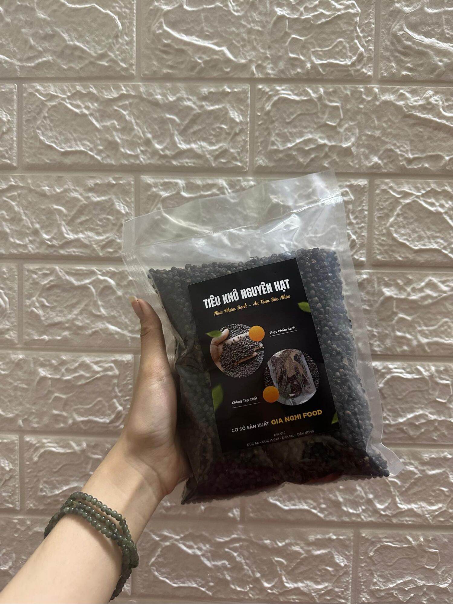 Túi 500g Tiêu đen Đăk Nông , tiêu sạch nhà trồng