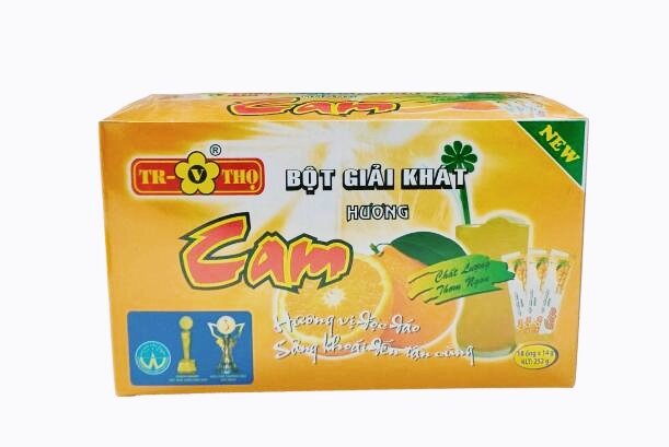 Bột giải khát hoà tan Trường Thọ - Trà hương Cam