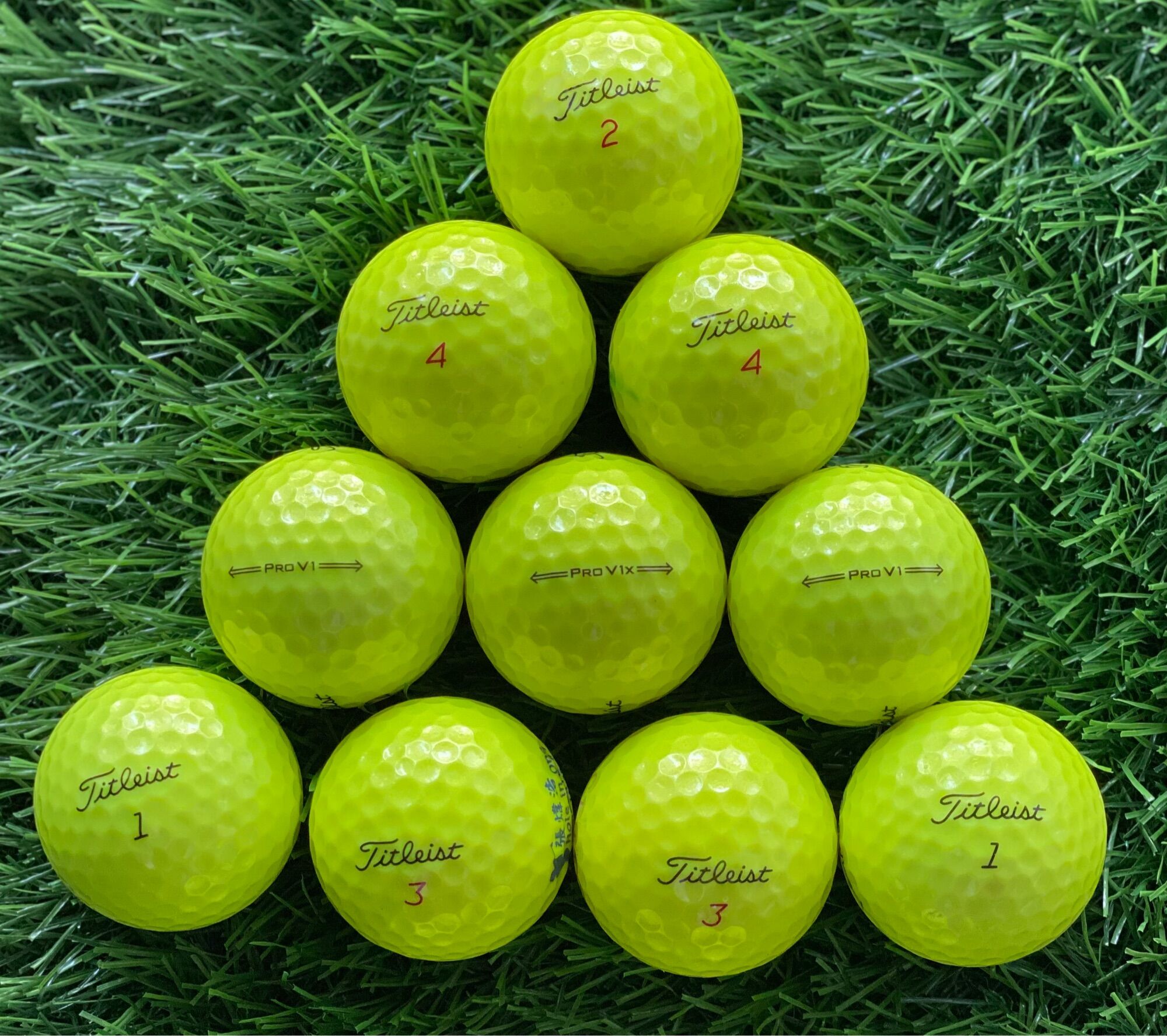 Bóng Golf Titleist pro v1_pro v1x yellow new 98% ,titleist pro v1 màu vàng