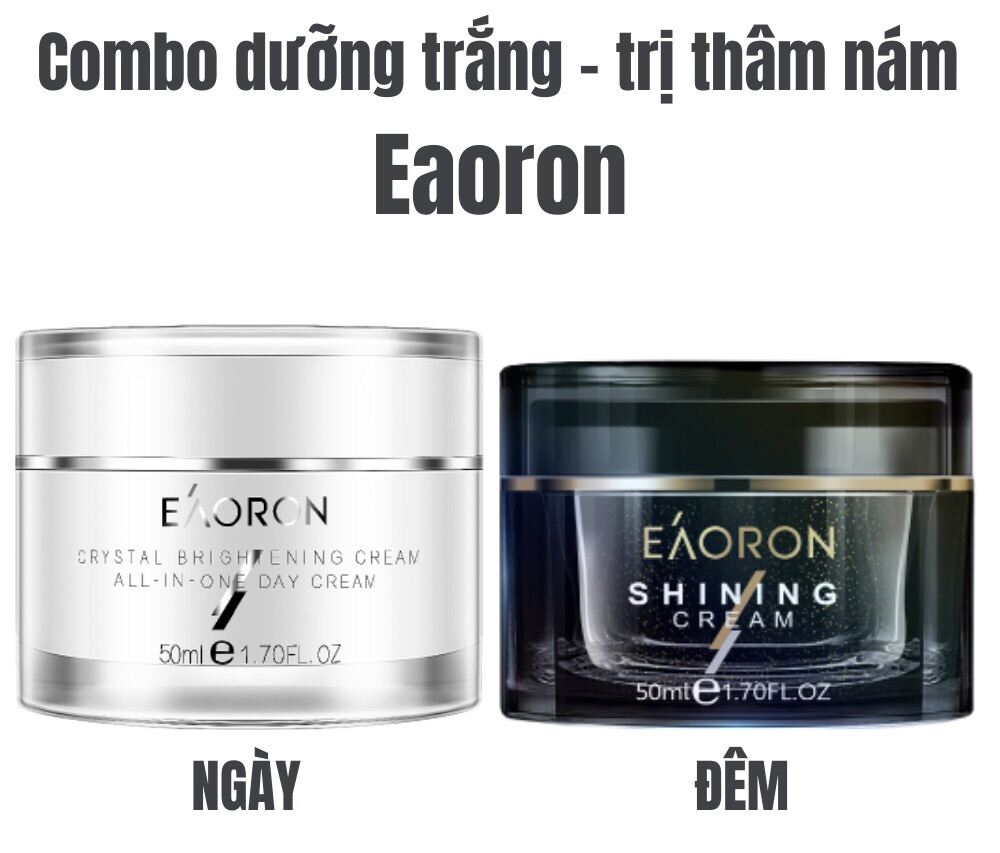 [Hcm]????Bộ Kem Dưỡng Trắng Giảm Thâm Nám Ngày Và Đêm Eaoron 50Ml Của Úc????