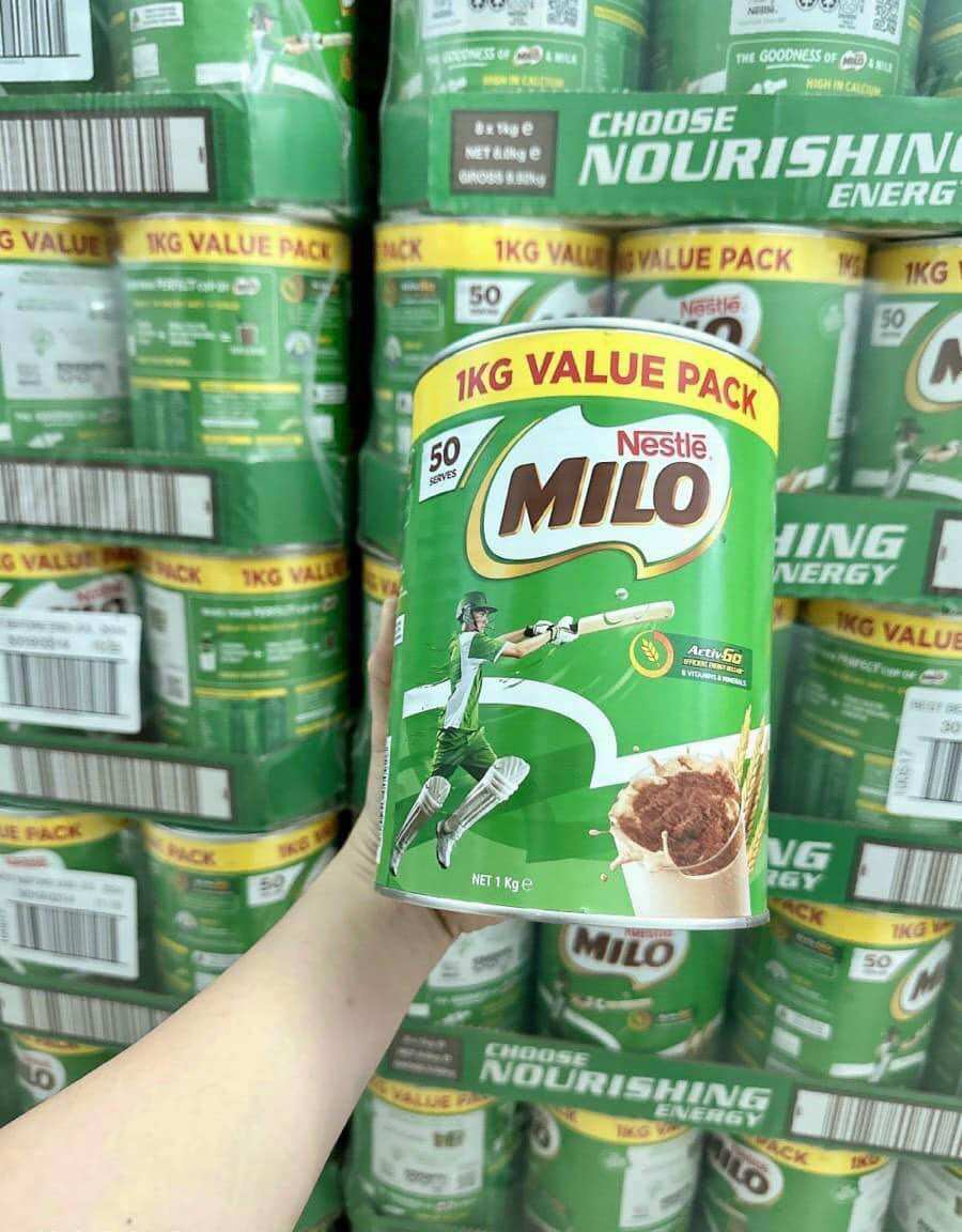 [HCM] Milo ÚC lon 1kg- Date
