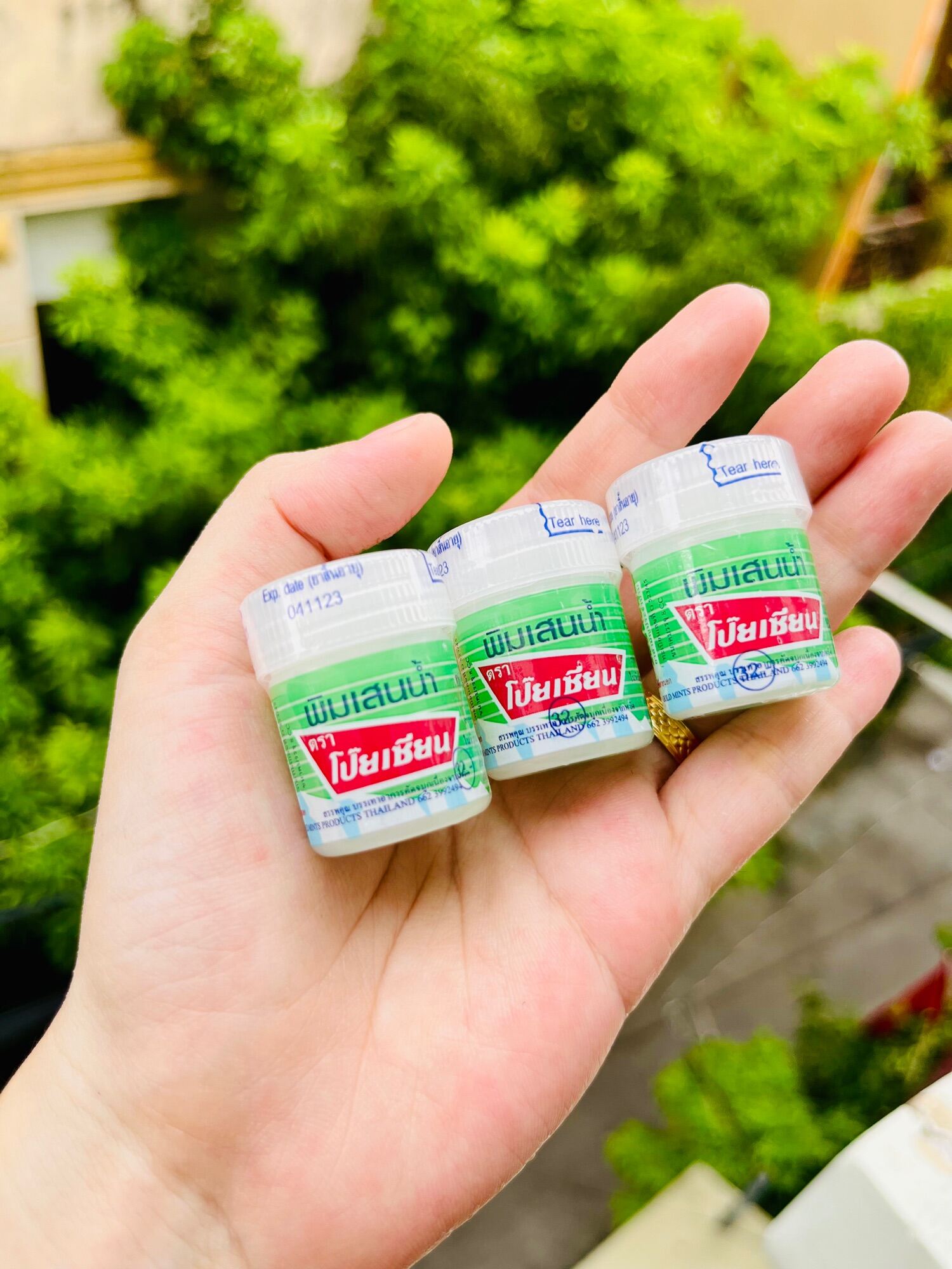 1 Hủ dầu hít mũi Poy Sian Thái Lan mùi bạc hà thảo dược cực kỳ thơm