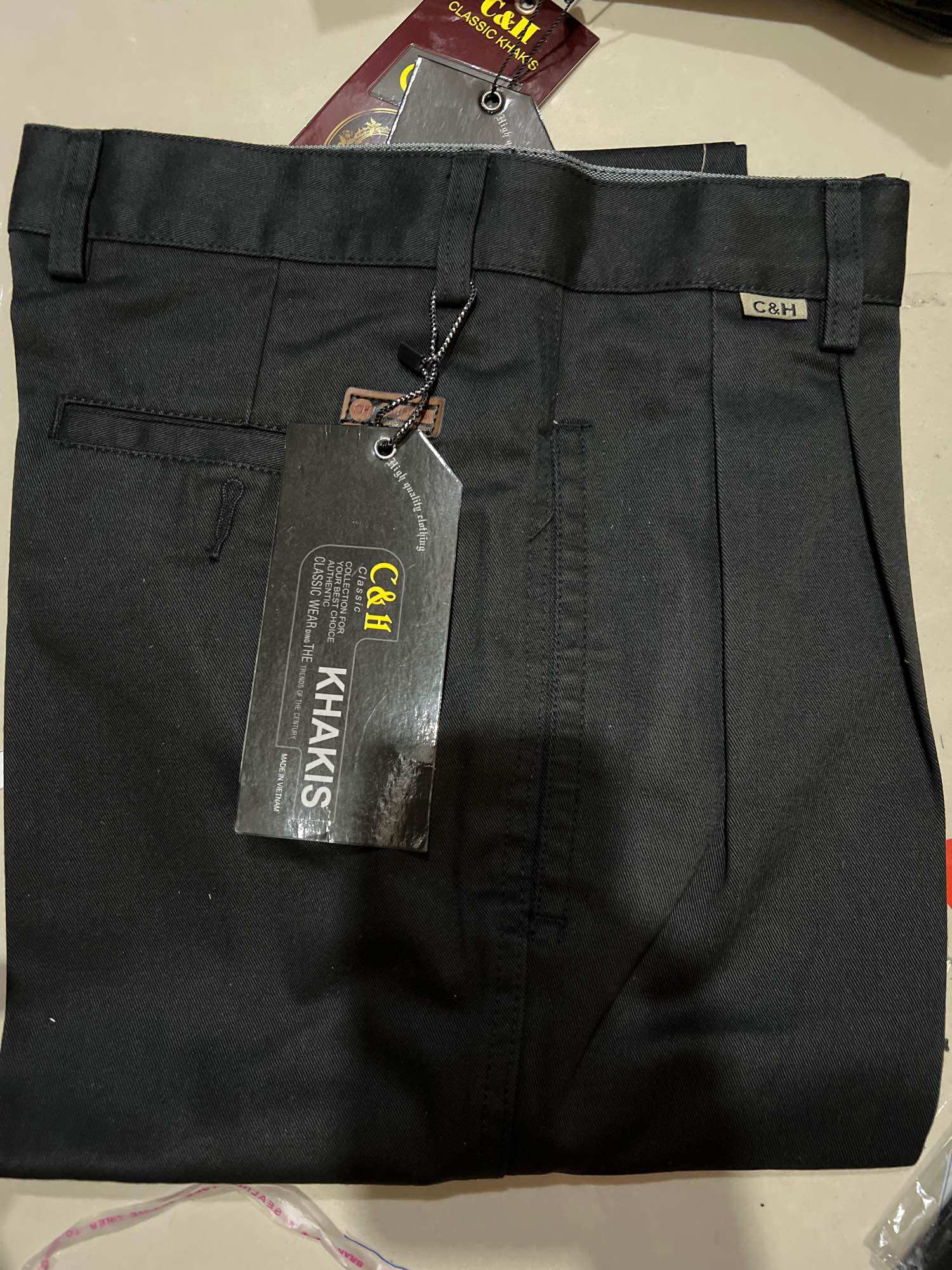 (45kg-80kg)Quần kaki dài nam trung niên có xếp ly size 28-34