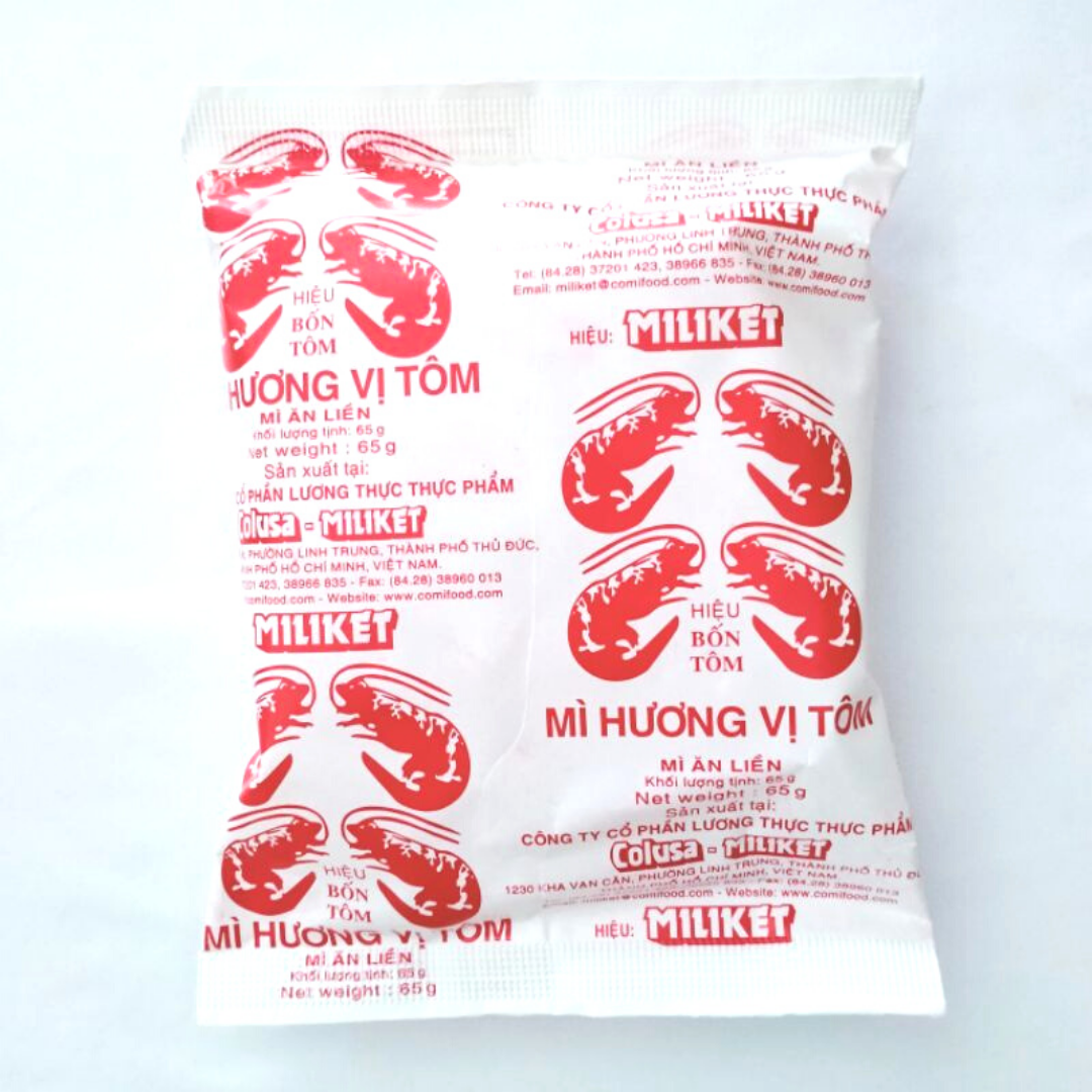 Mì ăn liền giấy trắng ăn liền Miliket 65 gam