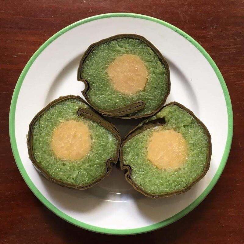 Bánh tét Trà Cuôn nhân đậu chay (1kg), đặc sản chính gốc Trà Vinh