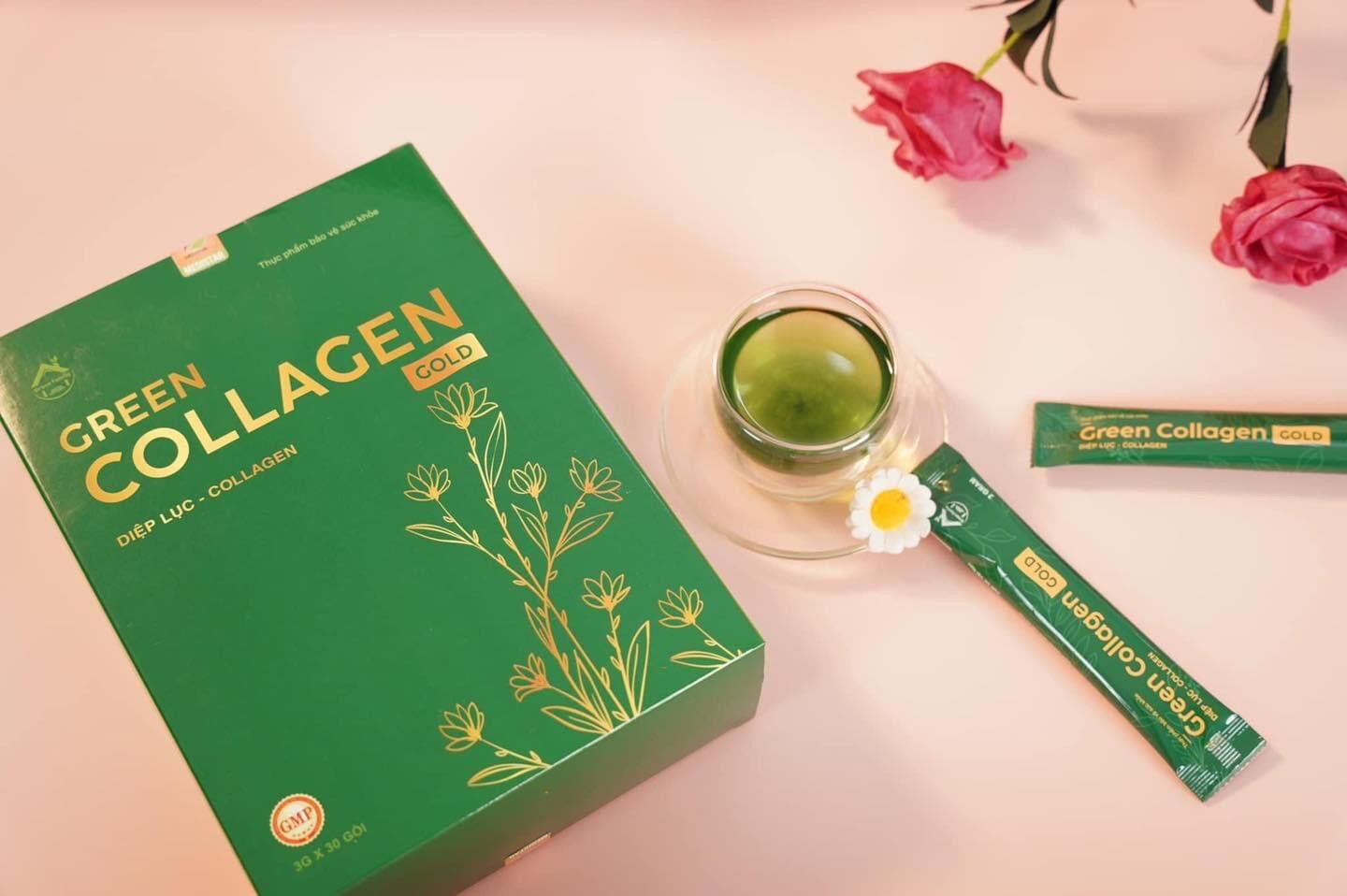 Diệp Lục Collagen Gold Chính Hãng(hộp 30gói)