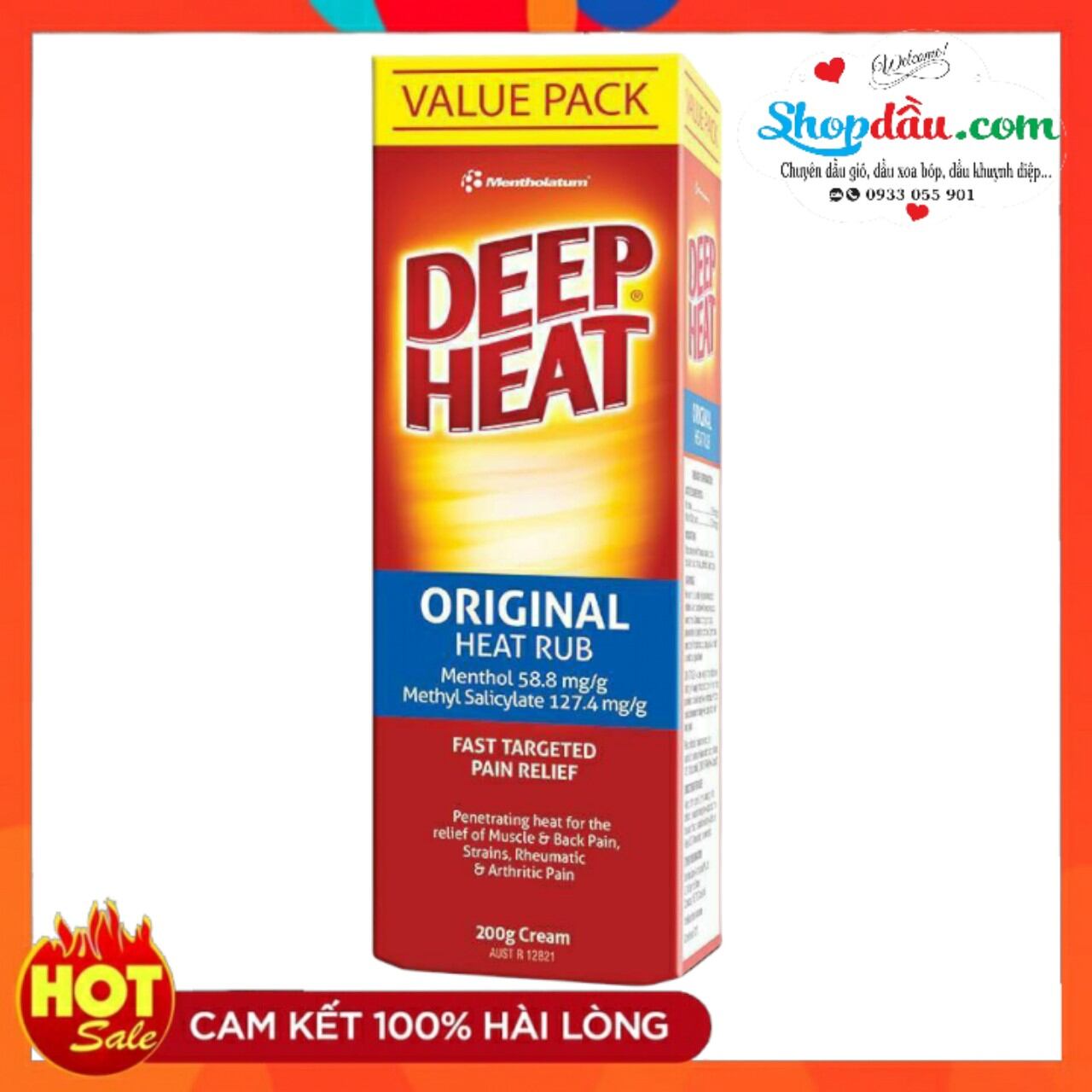 [HCM]Dầu xoa bóp Deep Heat Regular Relief