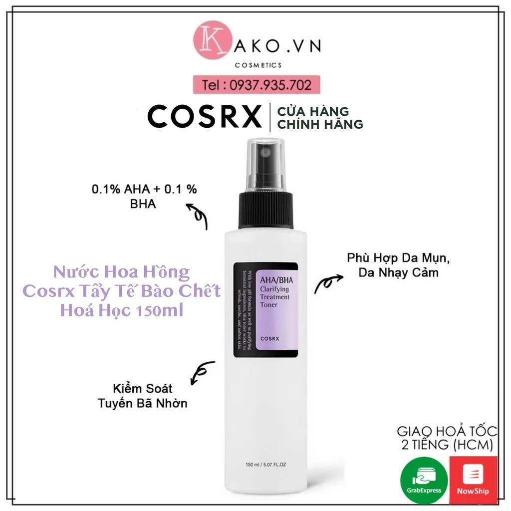 Nước Hoa Hồng Cosrx Aha/Bha Clarifying Treatment Toner