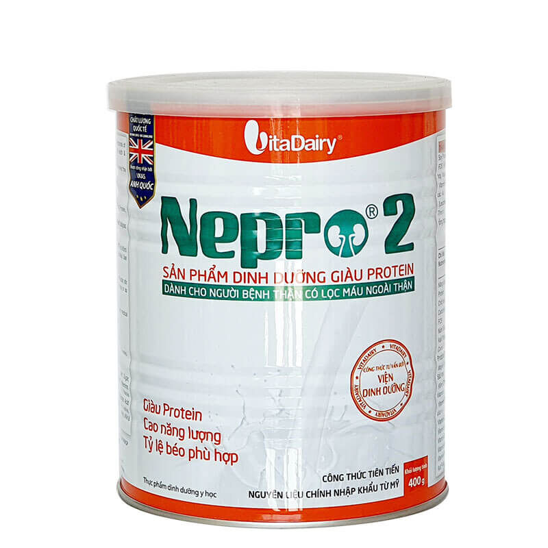 Sữa bột Nepro 2 900g dành cho người chạy thận nhân tạo
