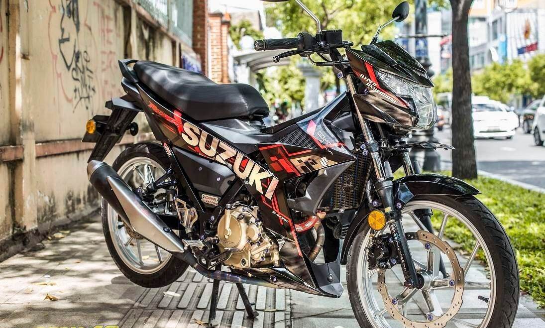Tem rời raider đen suzuki, tem 3 lớp không bay màu, chống nước siêu tốt