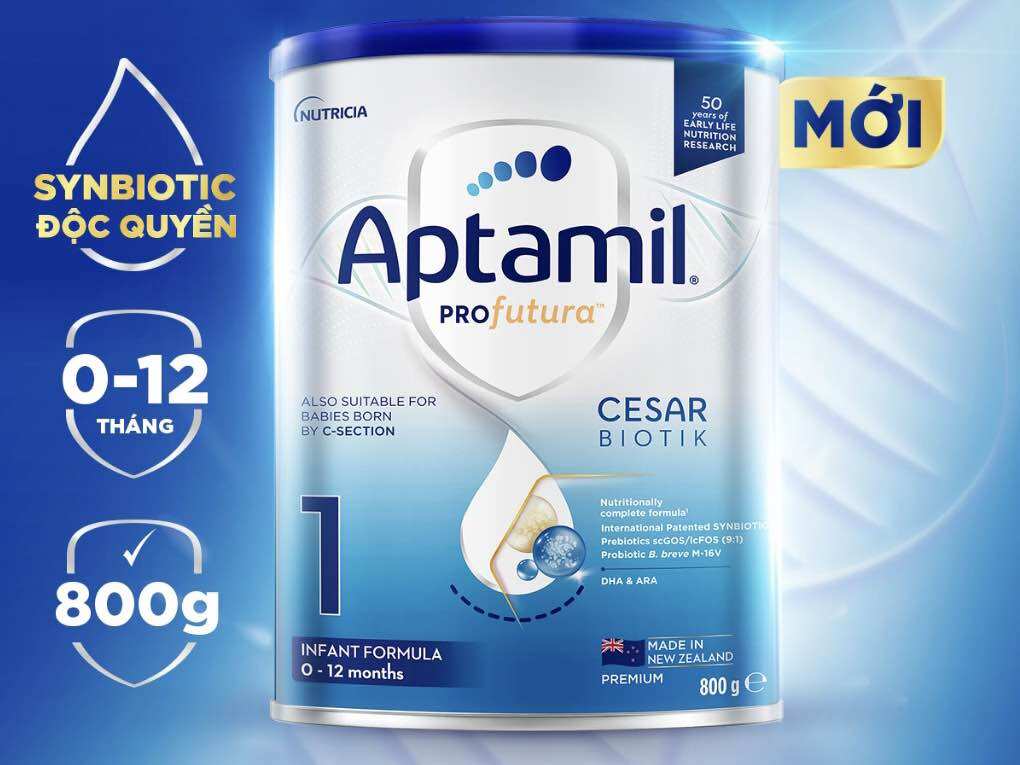 [QUÀ TẶNG KHI MUA 2 LON] SỮA BỘT APTAMIL 1 LON 800G CHO BÉ 0-1 TUỔI