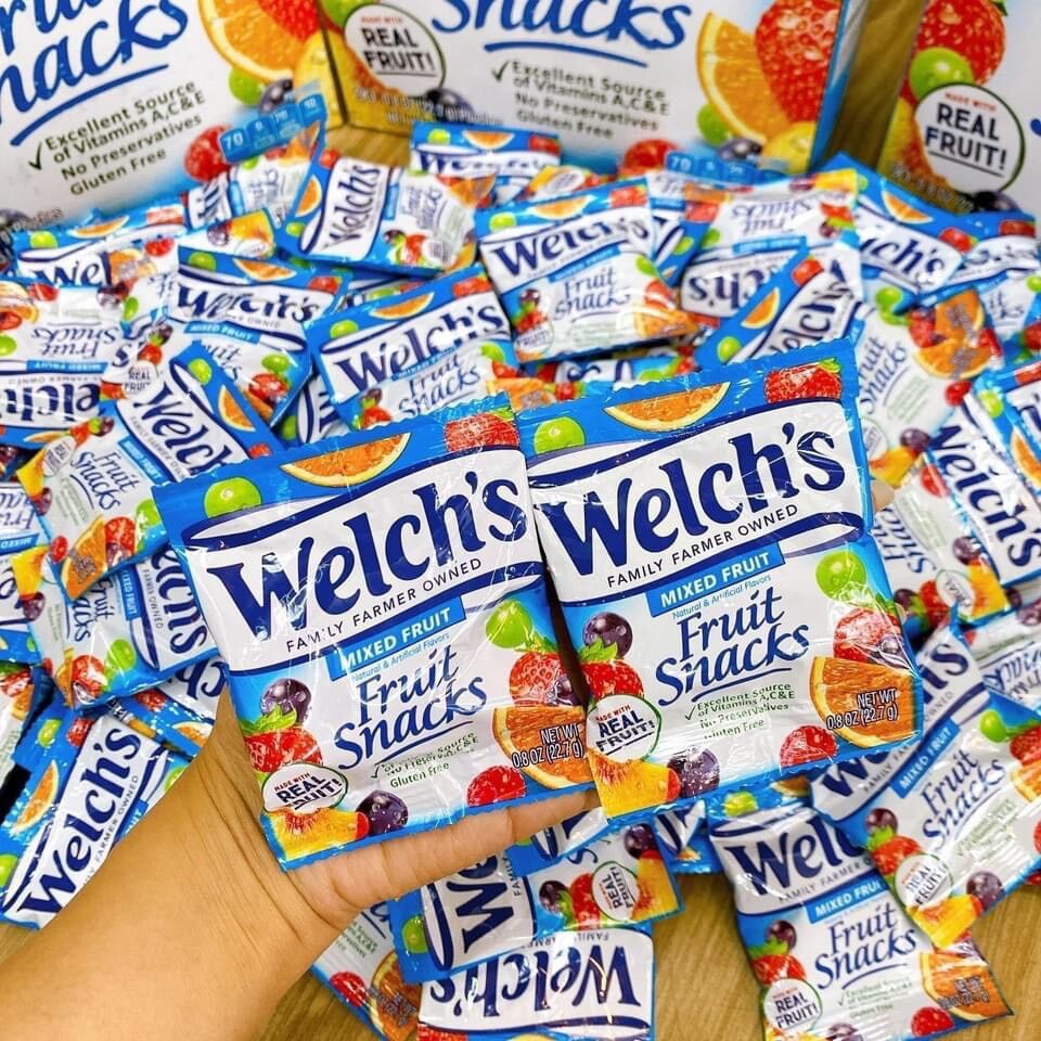 [10 gói] KẸO DẺO TRÁI CÂY WELCH'S MIXED FRUITS