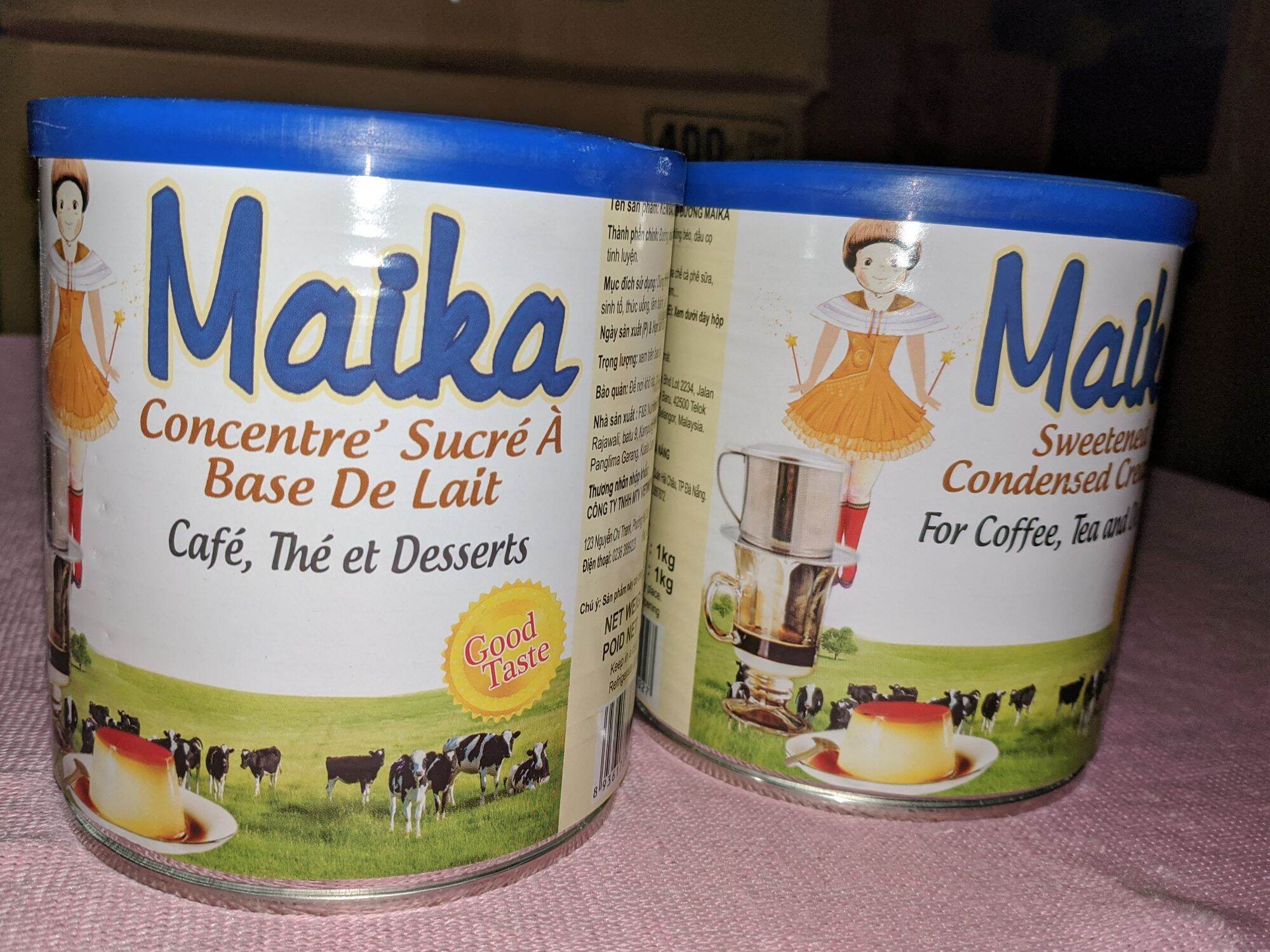 Combo 2 hộp Sữa đặc có đường Maika 1 kg