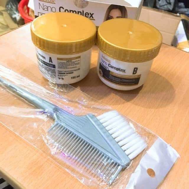 Thuốc duỗi tóc Lavox Nano Complex ( duỗi 1 đầu ) + kèm 1 lược chải thuốc duỗi tóc