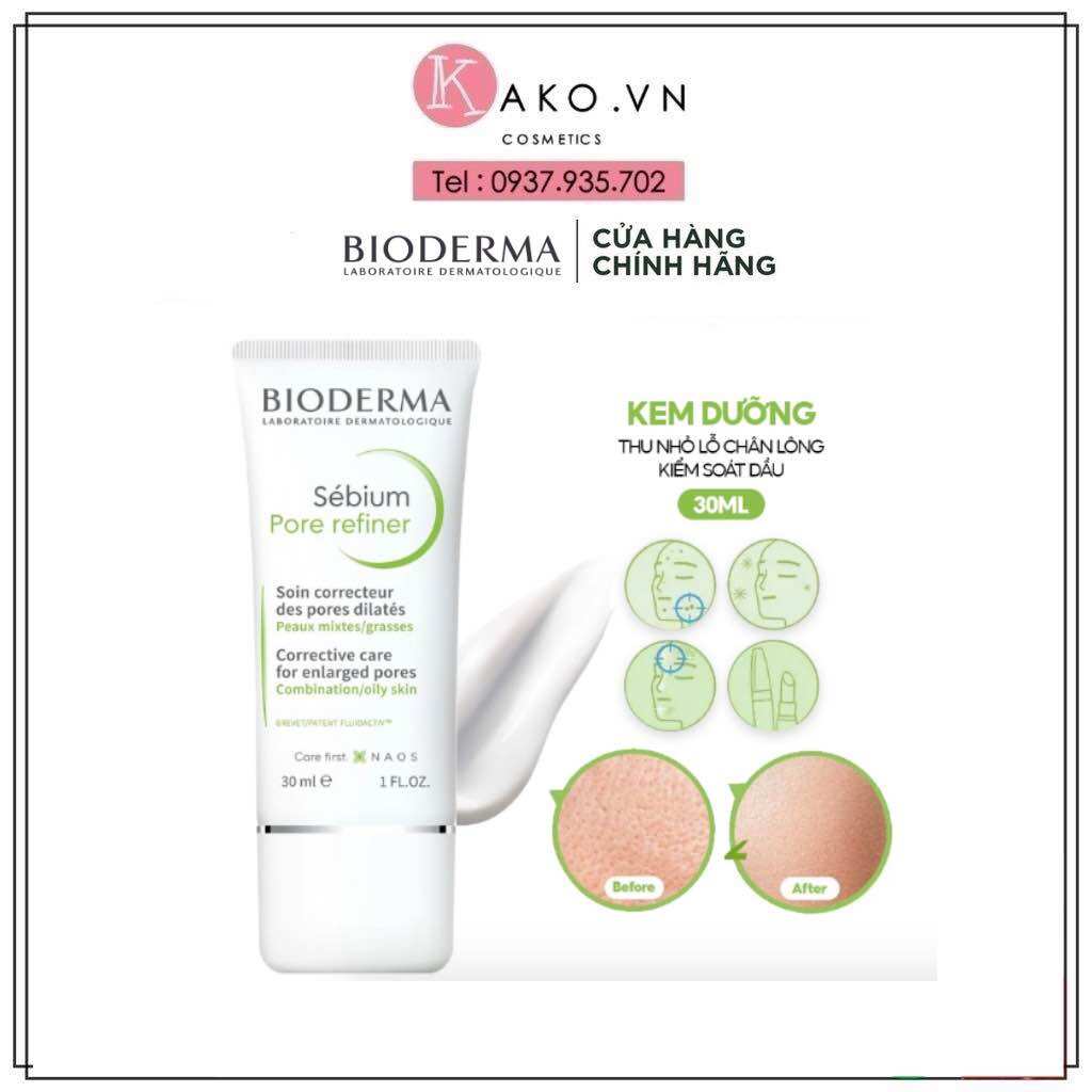 Kem Dưỡng Bioderma Sebium Pore Refiner Se Khít Lỗ Chân Lông 30ml