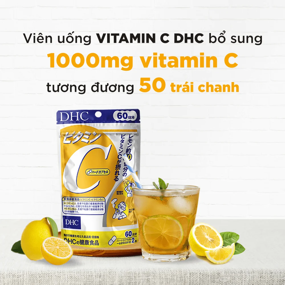[ Chính hãng] Viên uống vitamin C DHC Vitamin C Hard Capsule