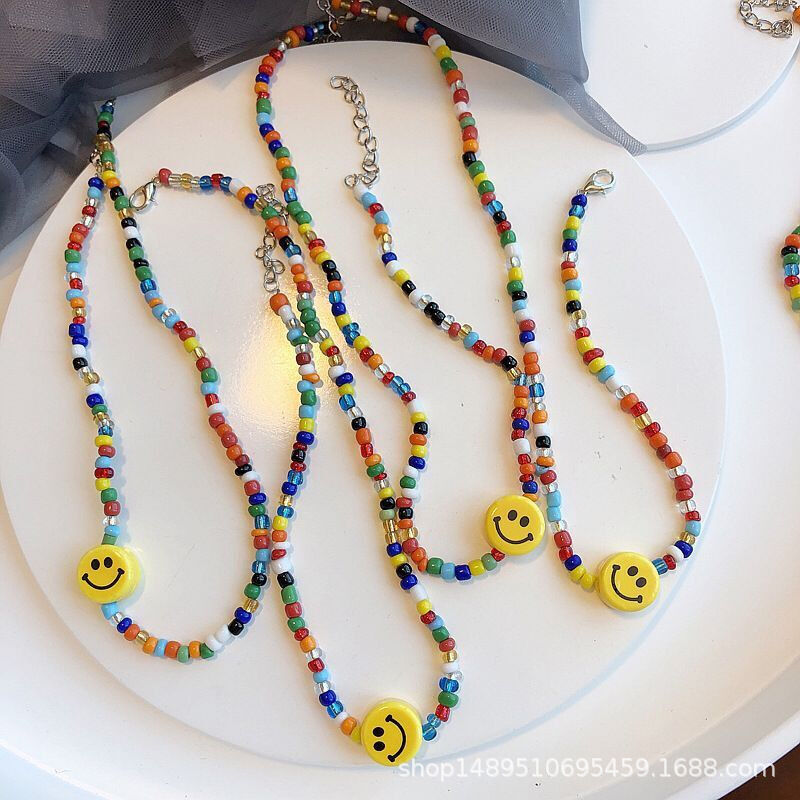 Vòng cổ chocker nhiều màu hình mặt cười