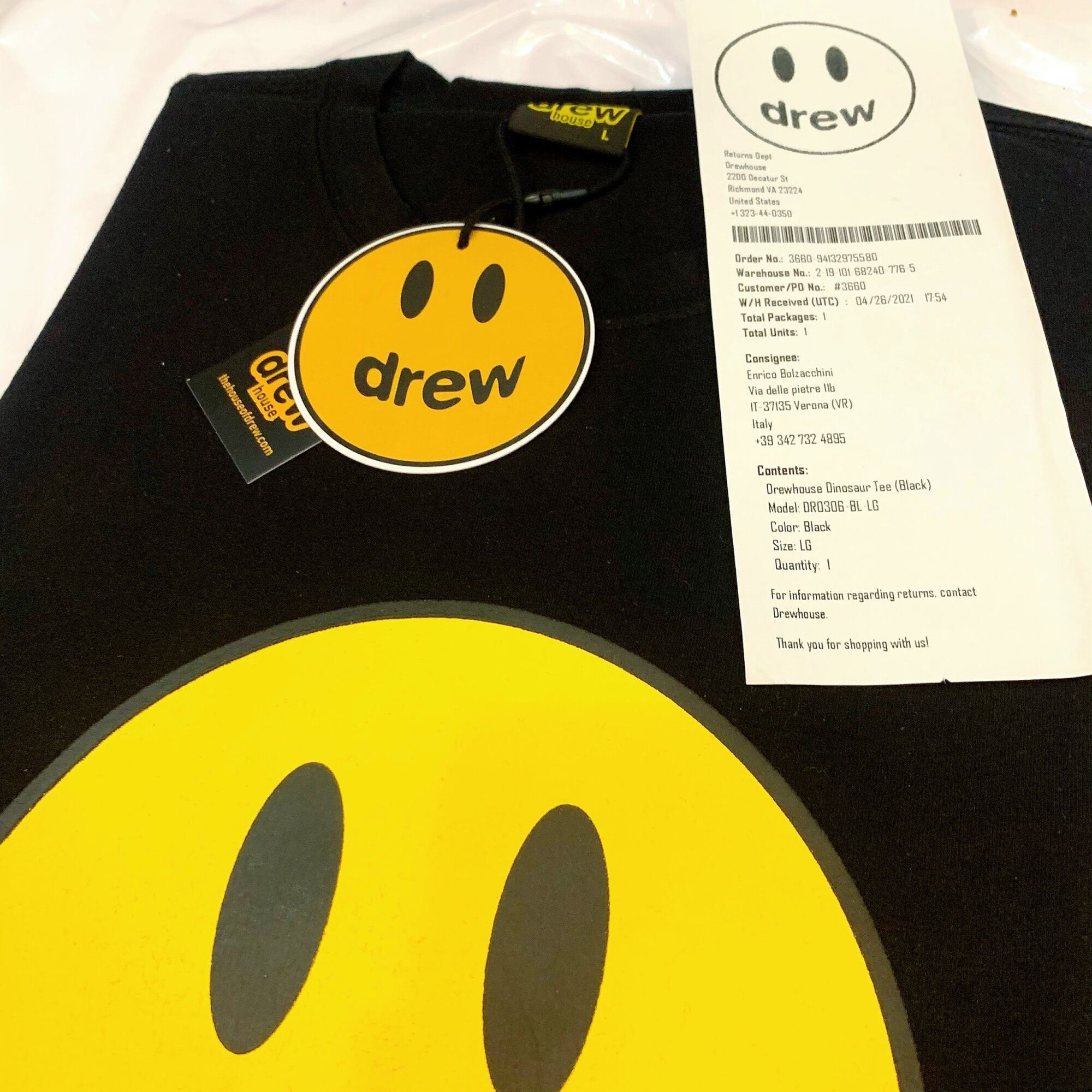 Áo thun Drew Mascot Nam Nữ Unisex