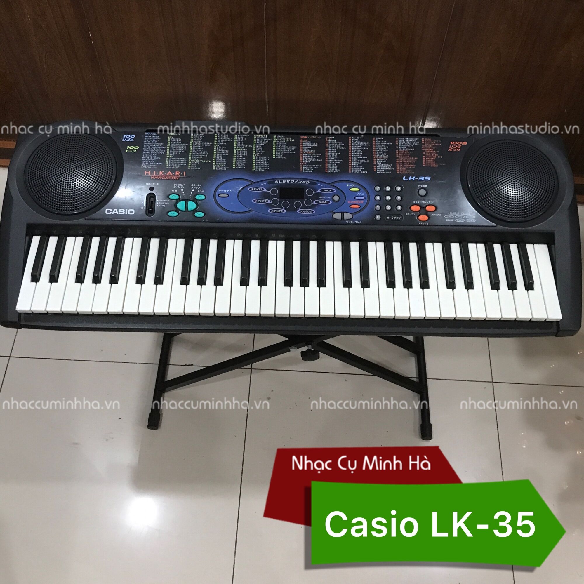 LĐàn Organ Casio LK-35 Nhật, chạy hoàn hào, 61 phím led phát sáng