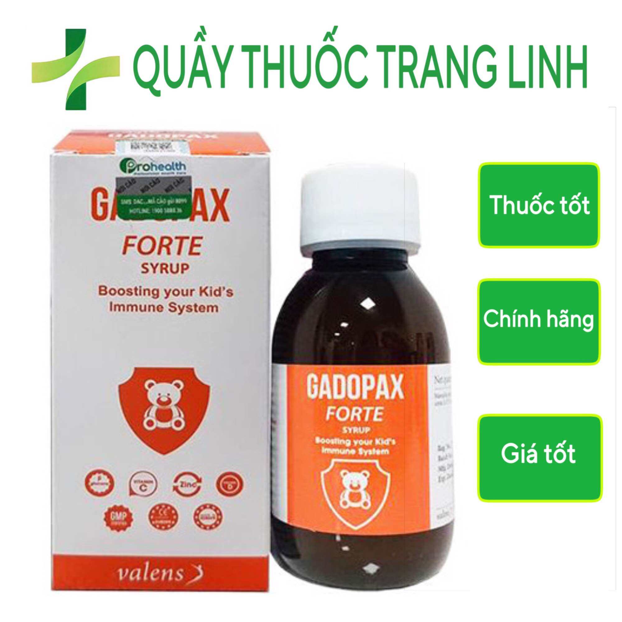 [Chính Hãng] Gadopax Forte - Hỗ trợ tăng cường sức đề kháng của cơ thể(chai 100mL)