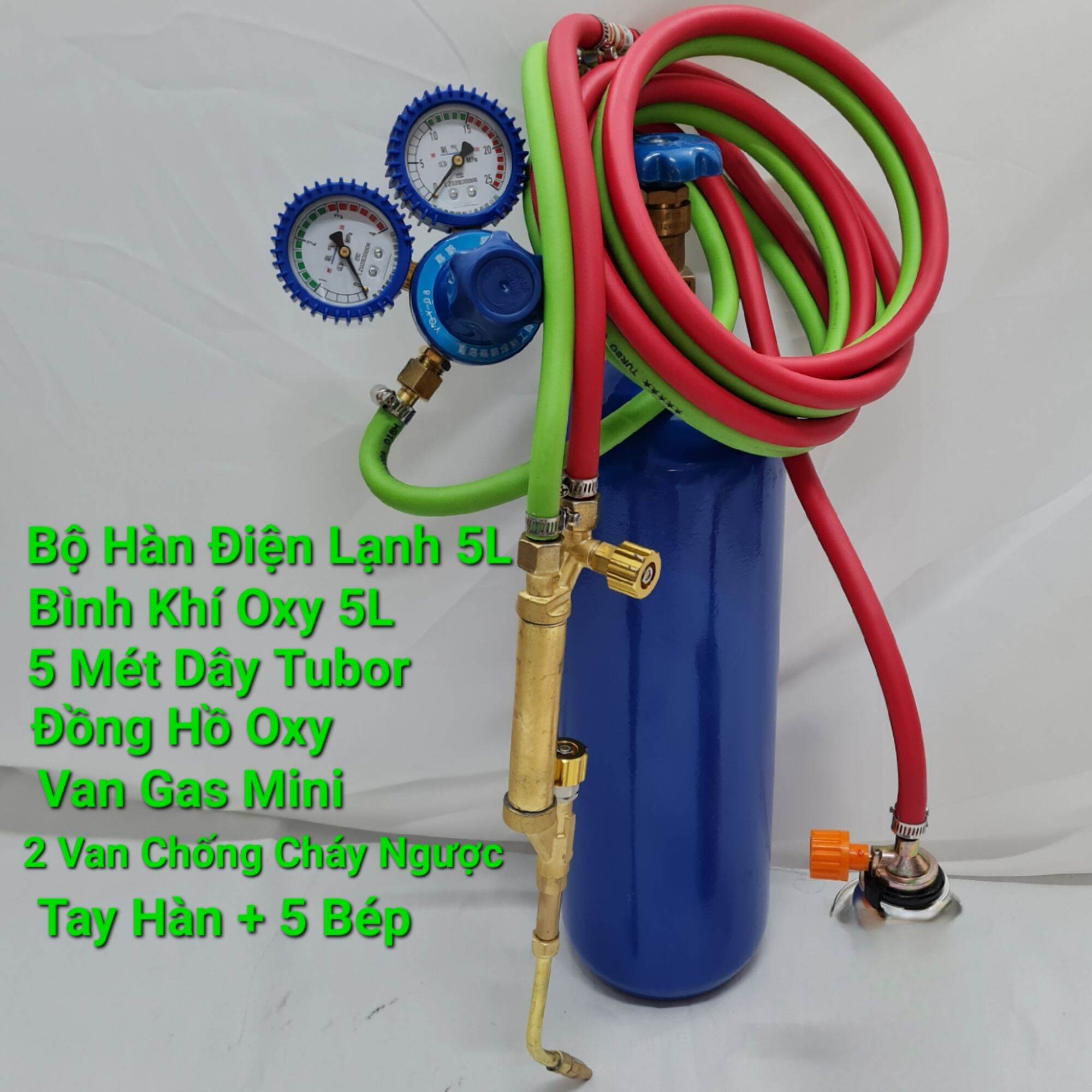 Gas Welding Set (Oxygen + Gas) for Refrigeration Technicians