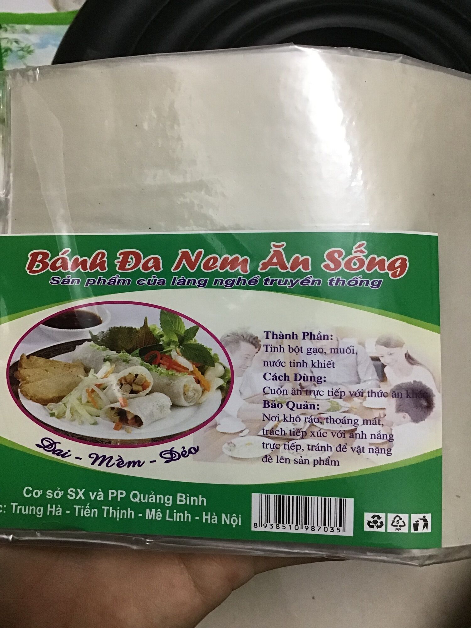 40 lá đa nem ăn sống - vỏ đa nem cuốn gỏi