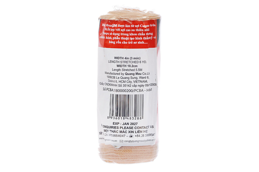 Băng thun y tế Quang Mậu (1 móc, 2 móc, 3 móc, 4 móc - màu da)