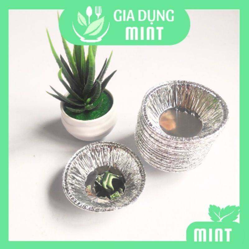 Combo 100 chén giấy bạc nướng Hàu sữa, làm bánh tart