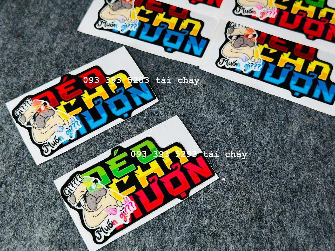 [ 1 MIẾNG ] TEM STICKER " ĐEO CHO MƯỢN " VER 2 DÁN TRANG TRÍ XE