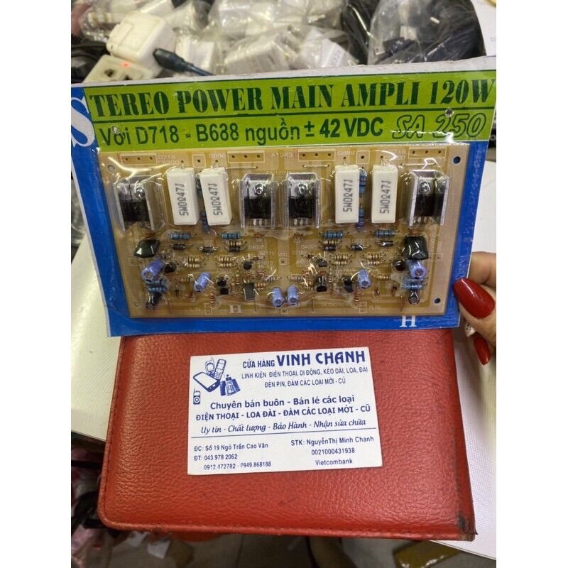 1 mạch khuyếch đại công suất âm thanh sa250 120w