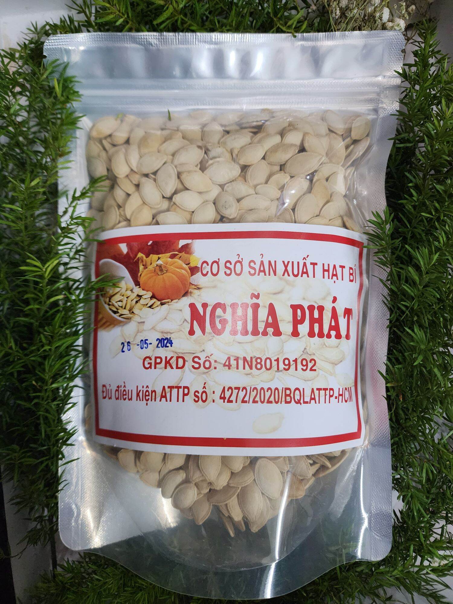 Hạt bí rang NGHĨA PHÁT ( hạt to đặc biệt chuẩn hàng Việt)