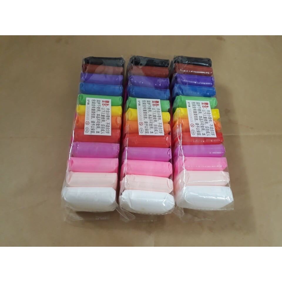 [HCM]Đất nặn siêu nhẹ combo 36 cục