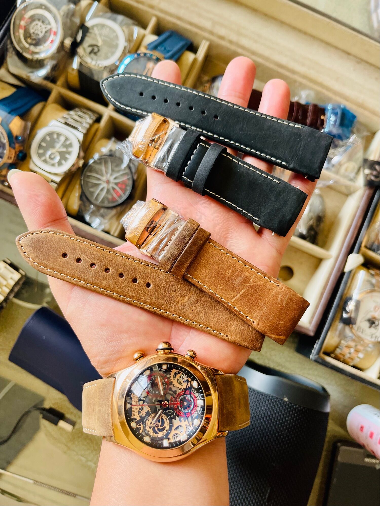 dây đồng hồ đeo tay reef tiger rga792 703 chính hãng