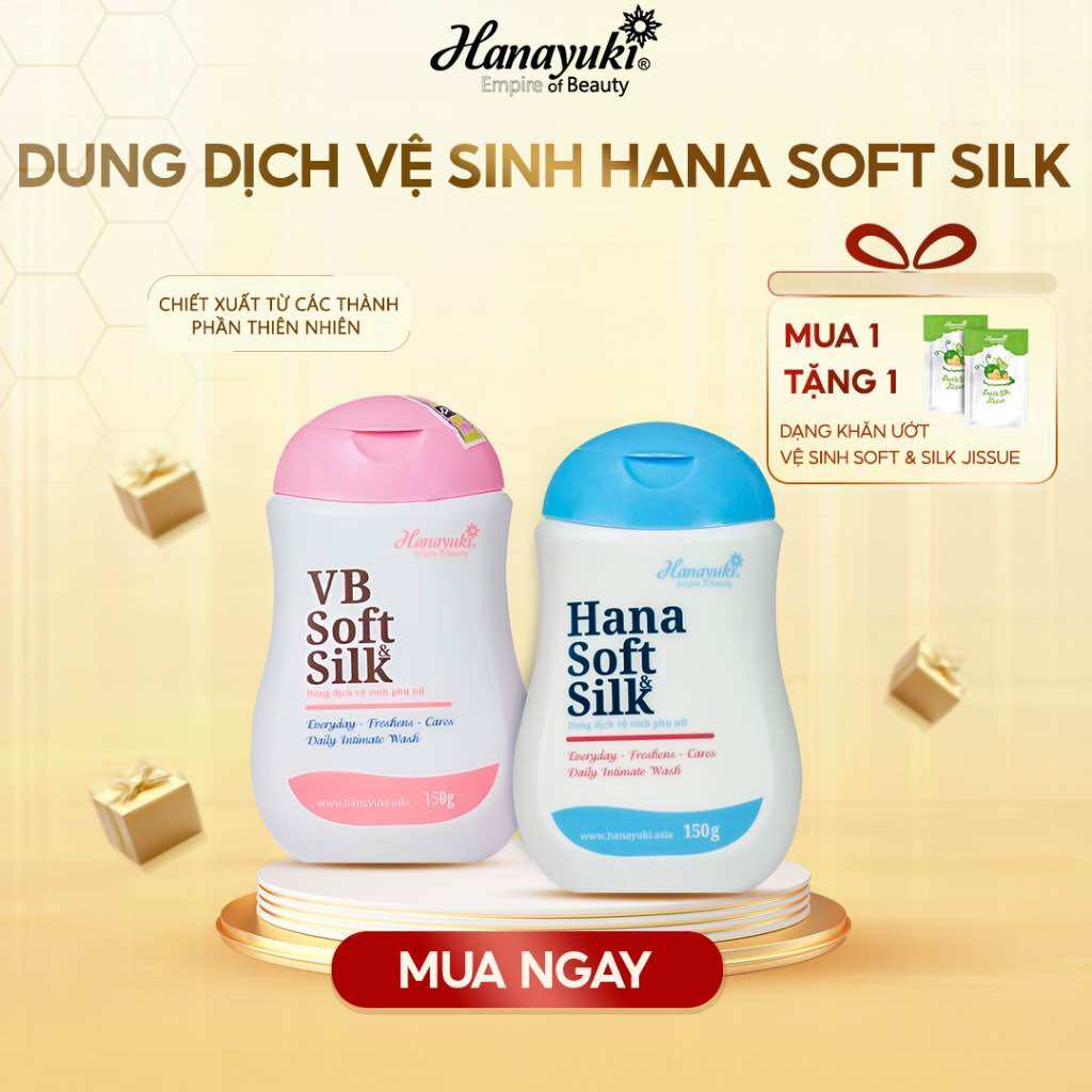 [CHÍNH HÃNG] Dung Dịch Vệ Sinh Phụ Nữ Hana Soft Silk Hanayuki