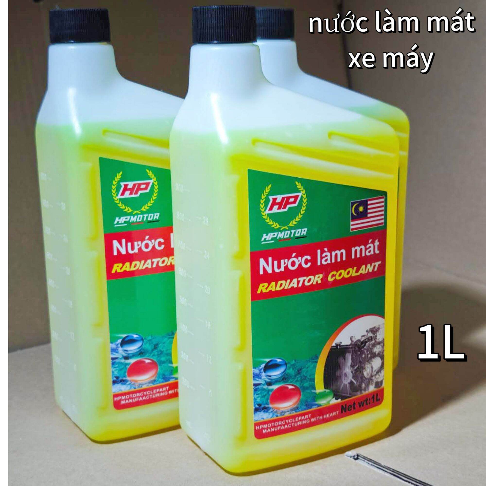 Nước Làm Mát Két Nước Xe Máy 1L HP Radiator Coolant – Chống Nóng Máy, Chống Gỉ Két Nước,phụ tùng phụ kiện Honda.Yamaha.Suzuki