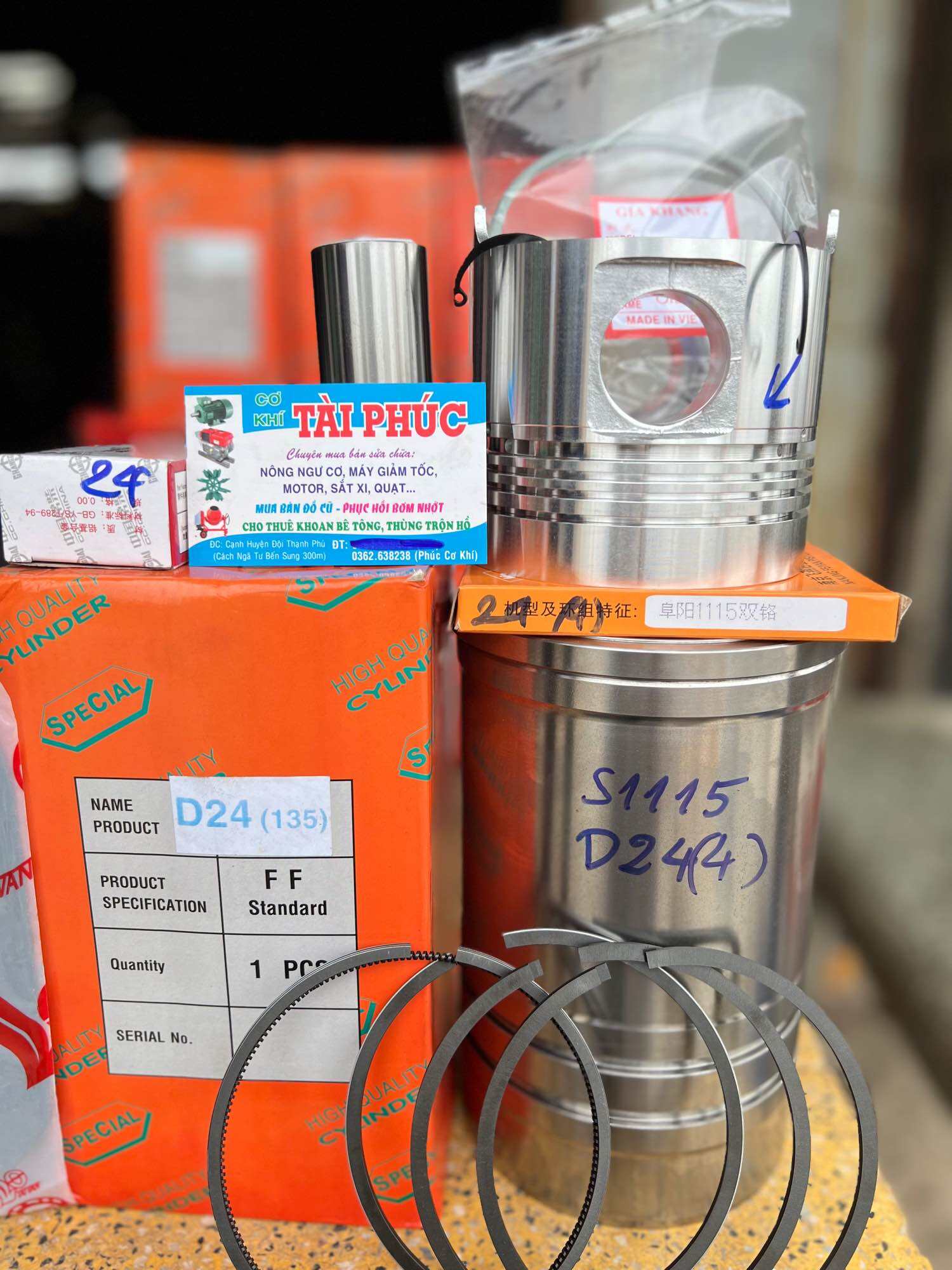 Bộ hơi D24 S1115 7 món ChangFa, Dongfeng , Cao phong hàng tốt