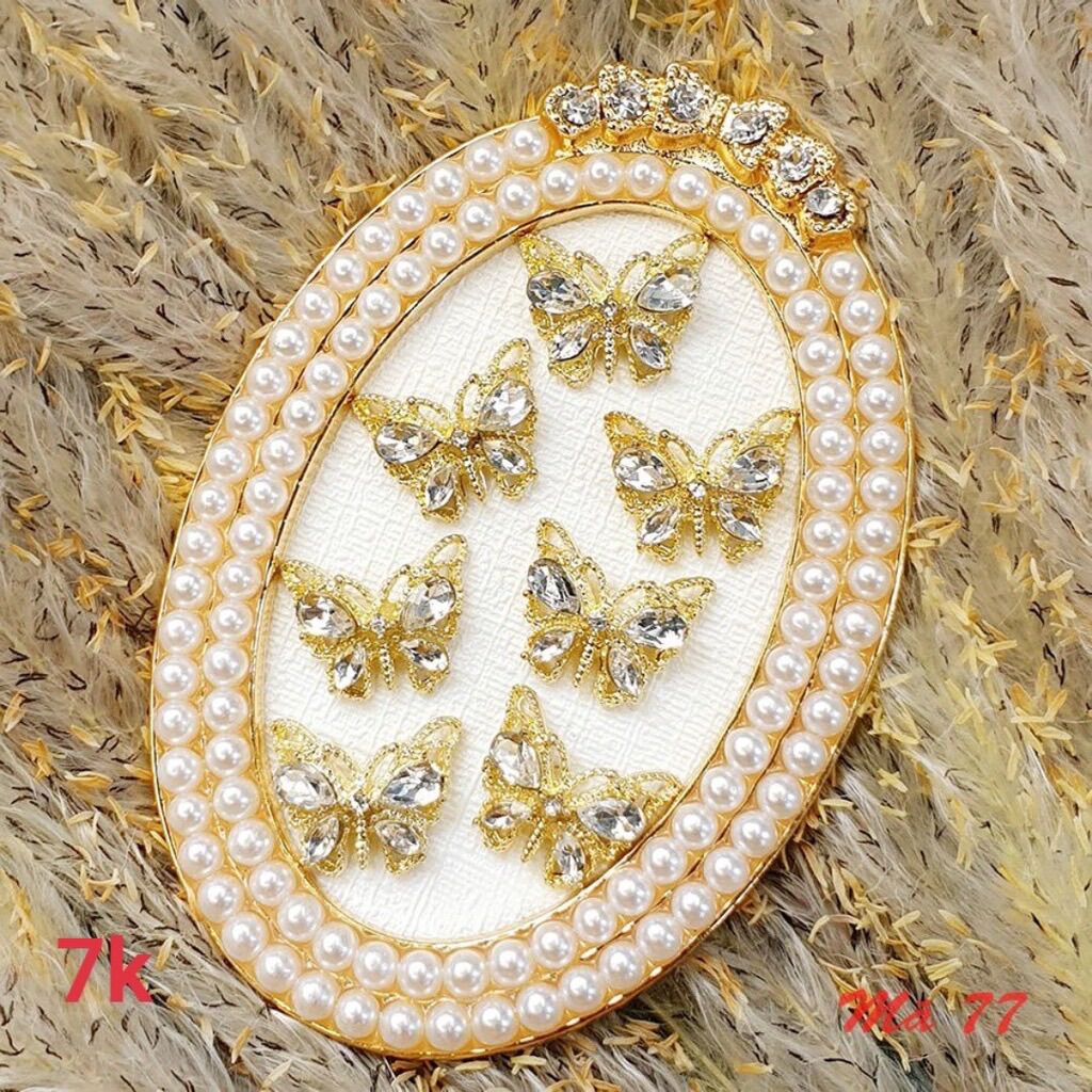Charm bướm đính đá mẫu mới đính móng tay nail