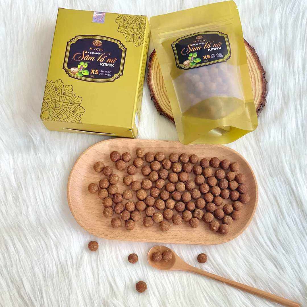 5 hộp kẹo mầm sâm tố nữ Xmax Mychi (mẫu túi)