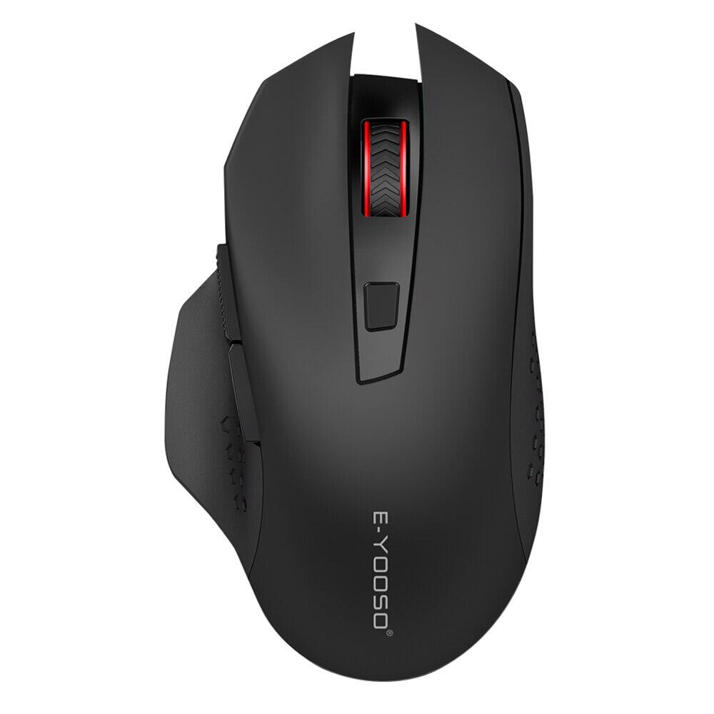 E-yooso x-26 usb 2.4g không dây chuột chơi game 4800 dpi 5 nút quang gamer chuột ergonomic cho máy tính máy tính xách tay pc