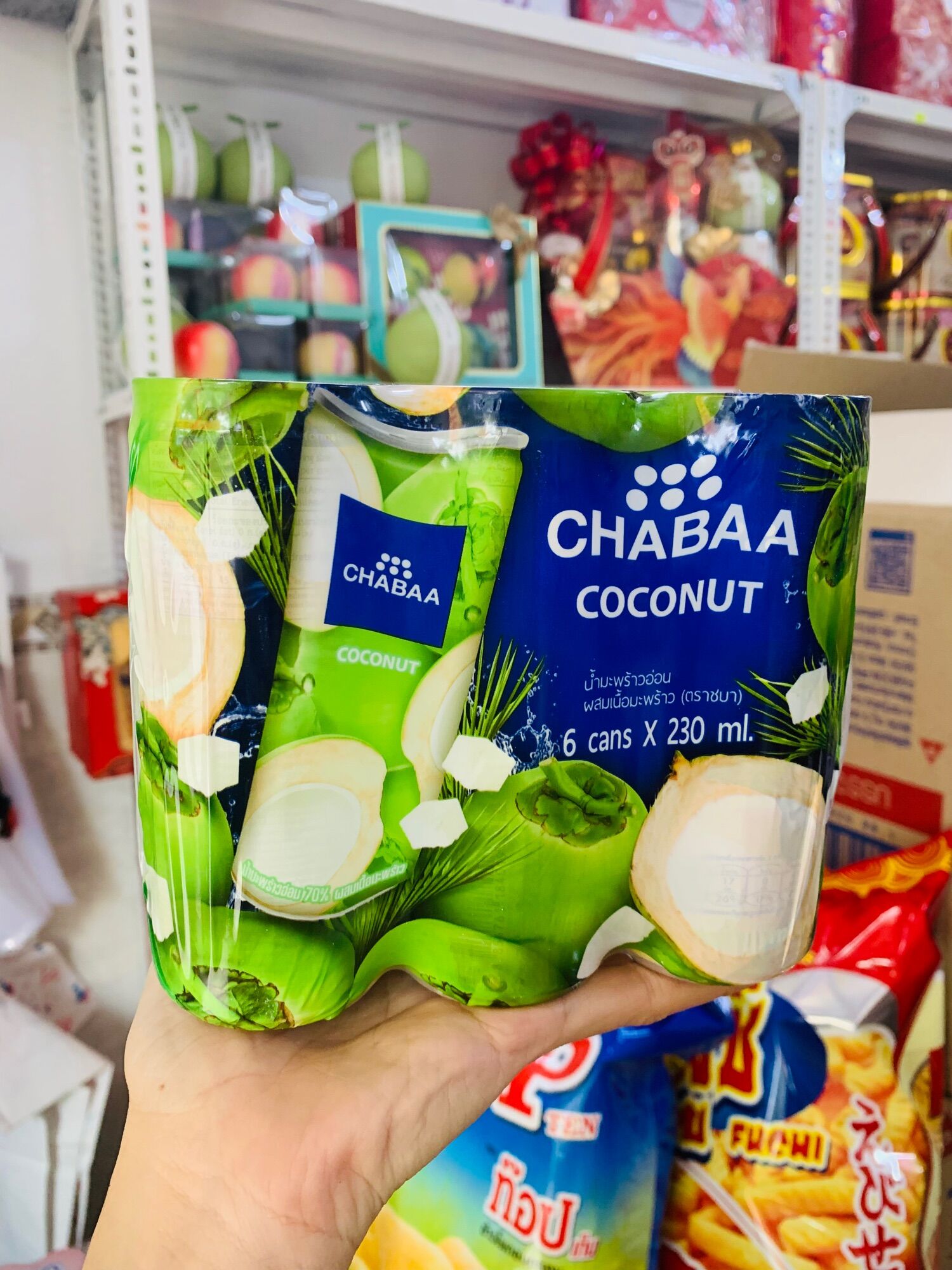 [Lốc 6 lon]  Nước chabaa thạch dừa- táo- lựa Thailand Lốc 6 lon