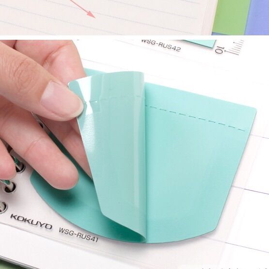 ( Phụ kiện sổ còng ) Mini Sticky pocket Kokuyo cho sổ còng Binder Note WSG-RUS41