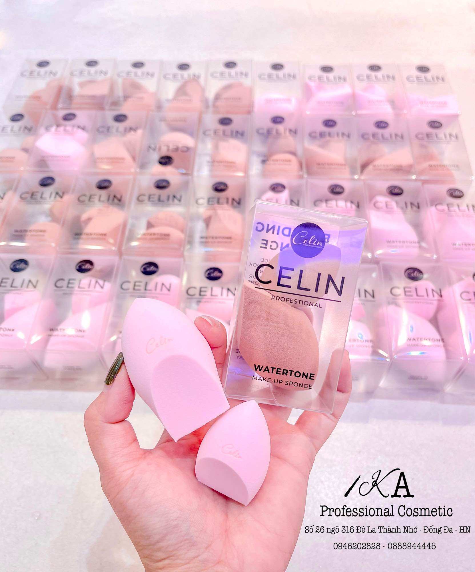 Bông mút tán nền Celin mẫu mới siêu mềm mịn