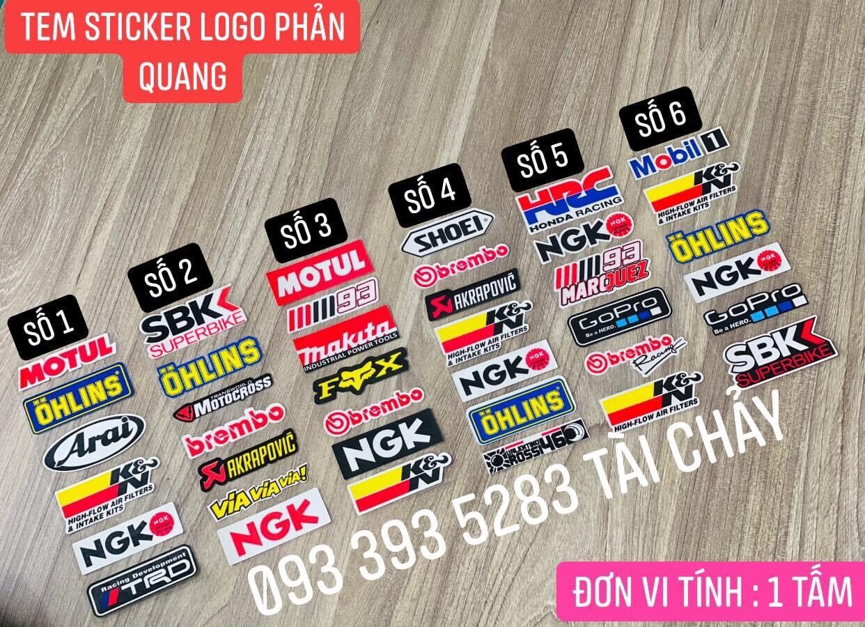 Tem sticker logo phản quang