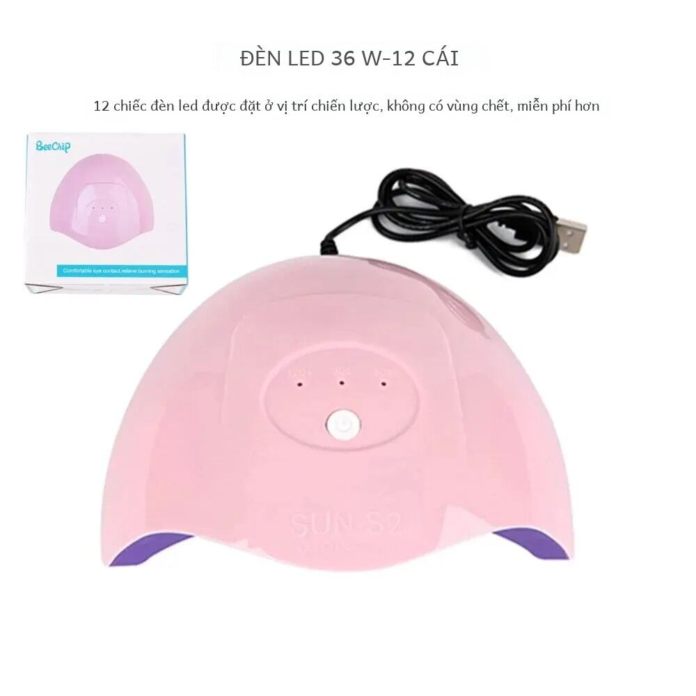 Móng tay liệu pháp ánh sáng máy 36w usb powered nail nướng ánh sáng đôi nguồn ánh sáng ba tốc độ thời gian ánh sáng móng tay