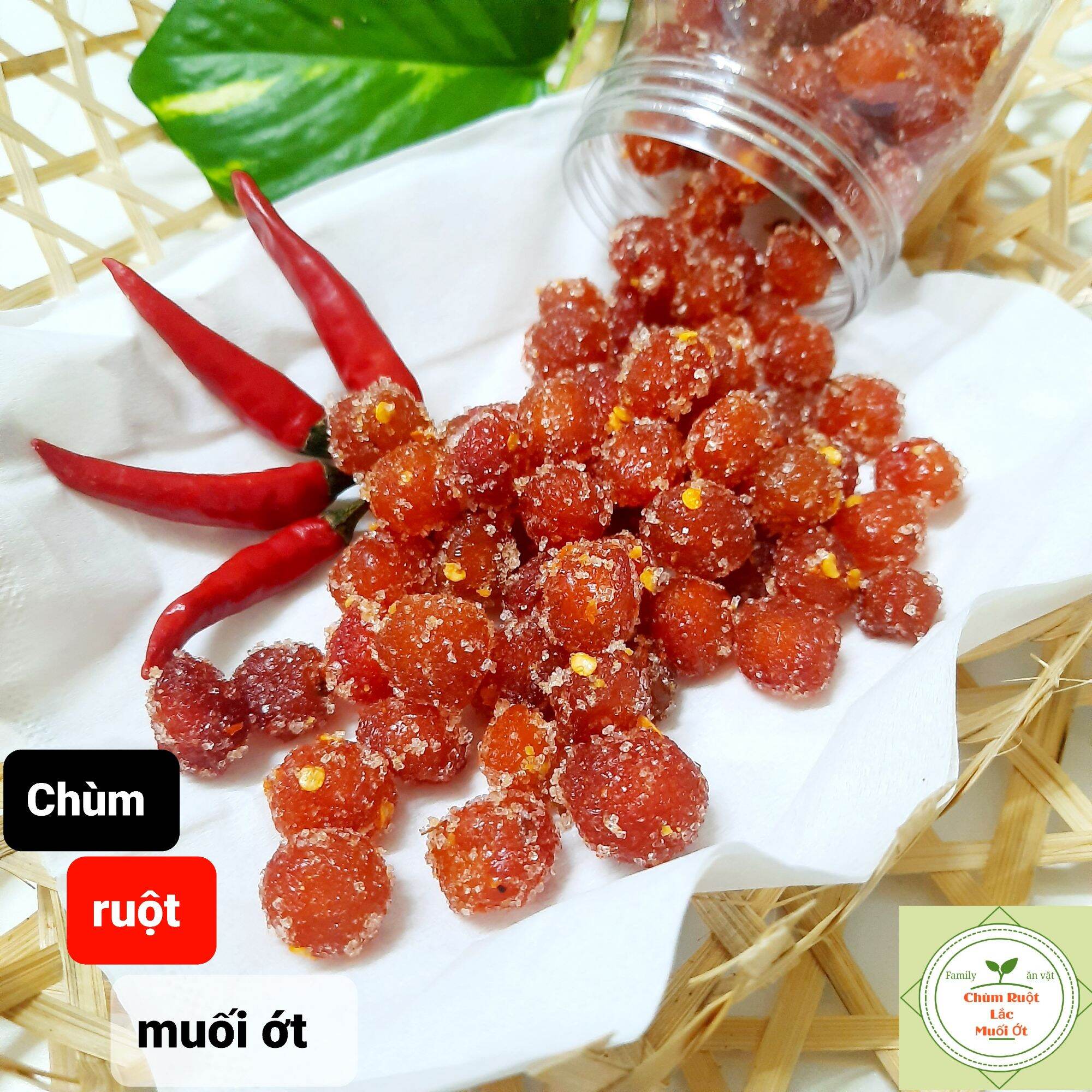 Chùm ruột lắc muối ớt đường - hũ 250g