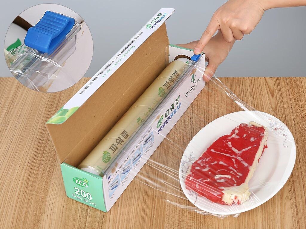 Combo 2 Cuộn màng bọc thực phẩm Green Eco 30cm*75M